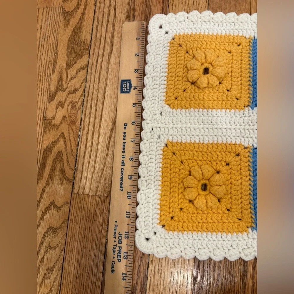 Vintage Handmade Crochet Table Runner